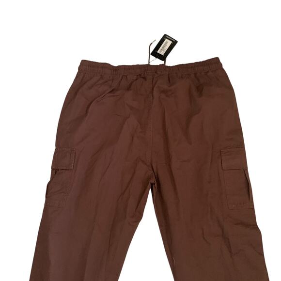 BOOHOOMAN Men’s Size 4XL Plus Slim Fit Drawstring Cargo Pant Trousers - Picture 5 of 11